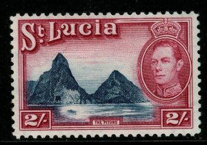 ST.LUCIA SG136 1938 2/= BLUE & PURPLE MTD MINT