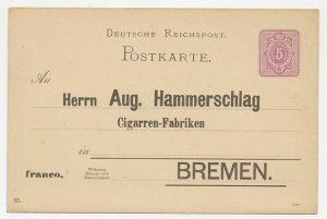 Postal stationery Germany - Privately printed Order card - Cigar - Tobacco