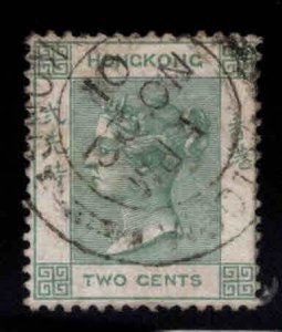 Hong Kong Scott 37 Used CC Wmk 1 Nice cancel