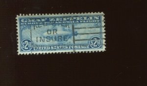 C15 Graf Zeppelin Air Mail Used Stamp (Bx 3208)