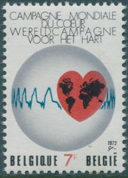 Belgium 1972 SG2269 7f Heart emblem MNH