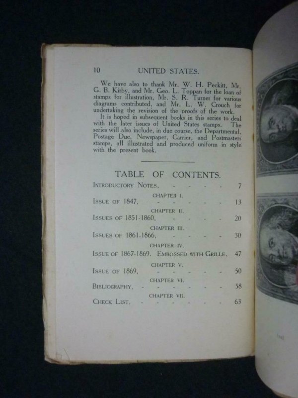 UNITED STATES POSTAGE STAMPS 1847-1869 by FRED J MELVILLE