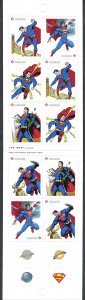 Canada #2683a P Superman (2013). 5 booklets of 10. Five different covers. MNH