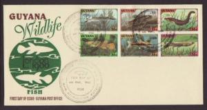 Guyana 317 Fish 1980 U/A FDC 