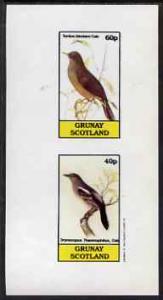 Grunay 1983 Birds #13 (Turdus & Dryoscopus) imperf se...