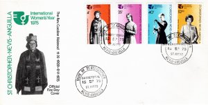 St. Kitts and Nevis 1975 Sc 304-7 FDC