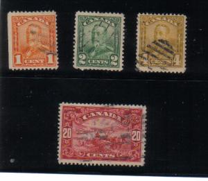 Canada 1928-9 -4 used values