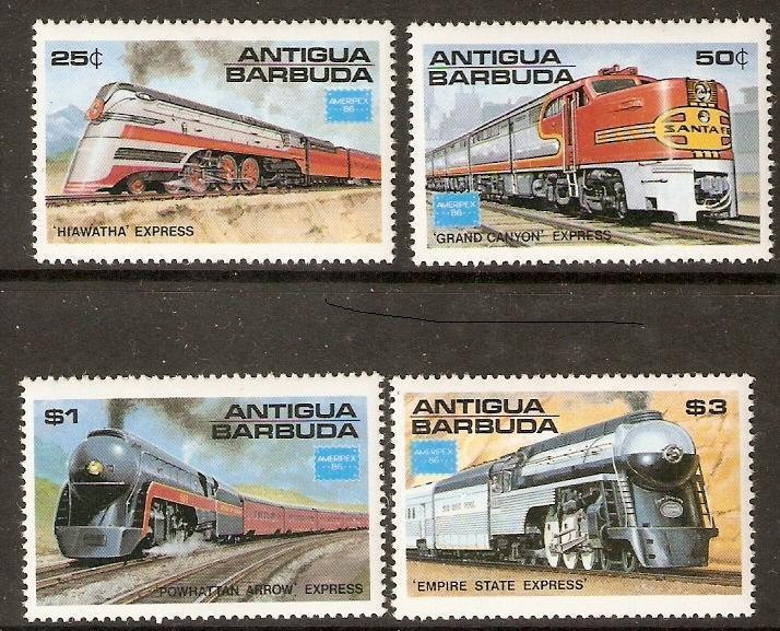 ANTIGUA SG1014/7 1986 AMERIPEX 86 MNH