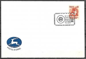 Israel 1965 Cover Scott #195 3rd Youth Conference Of The Twin Cities Cancel