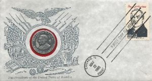 Ameripes Harding FDC,  Alexander cachet with coin #!