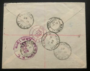 1948 Soroti Uganda KUT Commercial Airmail Cover To Tulsa OK USA