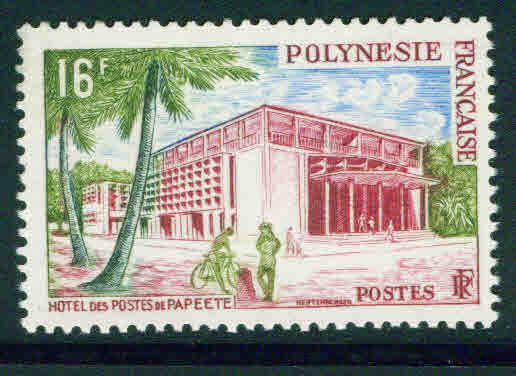 FRENCH POLYNESIA  Scott 195 MNH** Papeete Post Office