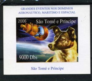 Sao Tome & Principe 2006 SPACE NASA Dog Laika Deluxe s/s Mint (NH)