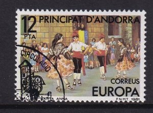 Andorra Spanish   #126  cancelled   1981   Europa  12p