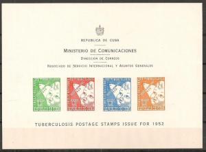 Cuba #RA20z Mint Unlisted Sheet (O30)  