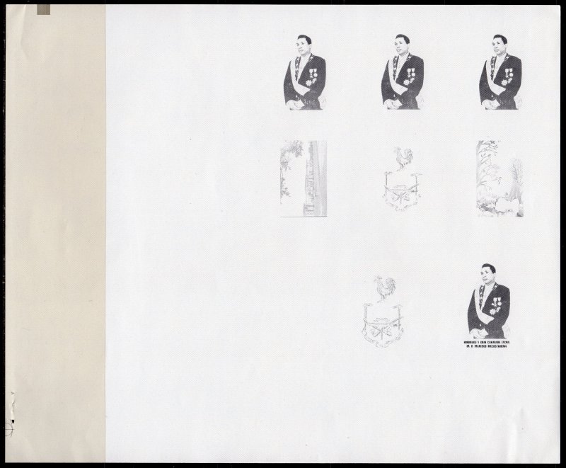 Equatorial Guinea 1975 Sc#75193/75200 Definitive Macias/Women Year COLOR PROOFS
