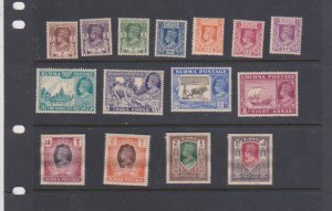 Sc # 51-65 Burma British Civil Administration Sg 51/63 Set Of 15 MVLH 62-65 MNH