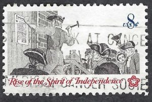 United States #1477 8¢ Rise of the Sprit of Independence - Posting (1973). Used.