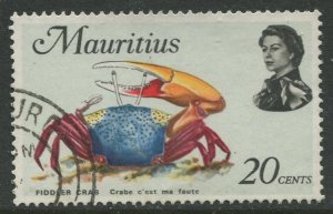 STAMP STATION PERTH Mauritius #345a Sea Life Issue FU 1972-1974