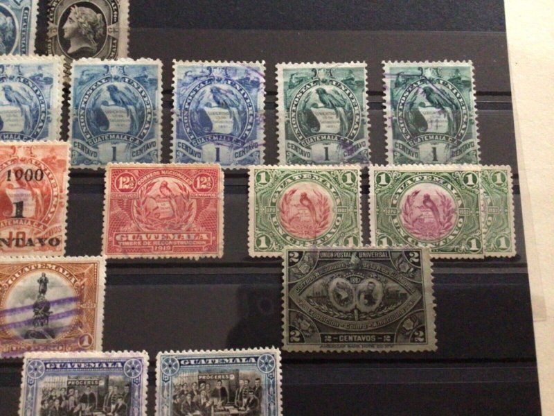 Guatemala 1875 to 1886 used & unused stamps A12779