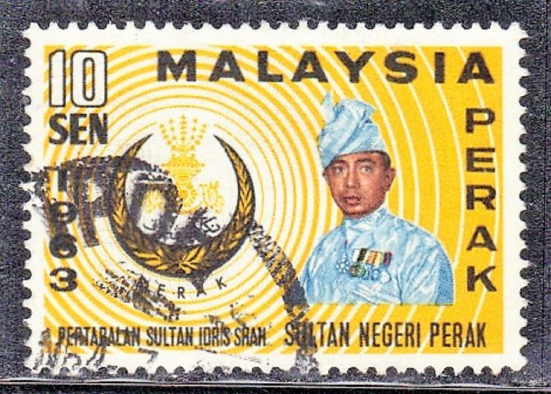 MALAYSIA-PERAK SC# 138 **USED** 1963  10c     SEE SCAN