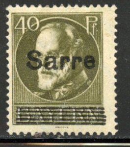 Saar # 30, Mint Hinge Remain. CV $ 10.50