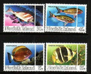 Norfolk Is.-Sc#339-42- id8-unused NH set-Marine Life-Reef Fish-1984-