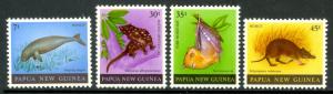 PAPUA NEW GUINEA 1980 WILDLIFE Set Sc 525-528 MNH