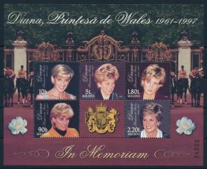 [95332] Moldova 1998 Royalty Princess Diana Sheet MNH