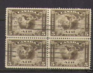 Canada #C2 VF Used Block