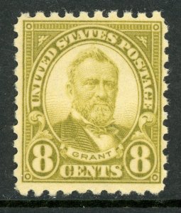 USA 1926 Grant 8¢ Rotary Perf 10 Scott 589 MNH Q243