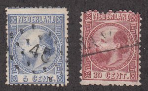 Netherlands - 1867 - SC 7a-8a - Used - 8a MD top