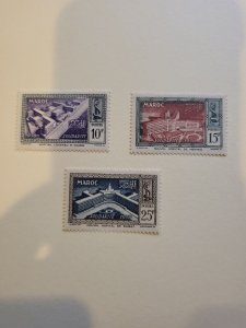 Stamps French Morocco Scott #267-9 h