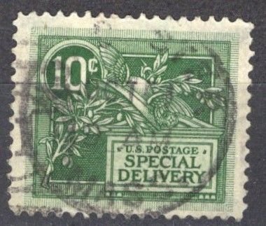 SCOTT  E7  USED  SHERWOOD STAMP  A1