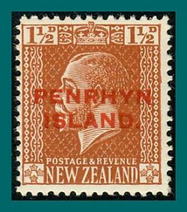 Penrhyn Island 1919 King George V Overprint, 1.5d MNH #19,SG30