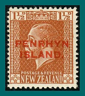 Penrhyn Island 1919 King George V Overprint, 1.5d MNH #19,SG30