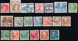 Sweden MiniLOT 20 All Different Used