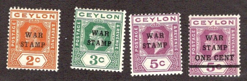 Ceylon #MR1-4 F/OG ~JM-2593