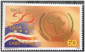 2013 Cabo Verde - 50° Annversario OAU African Unit African Unity 1 Val MNH-