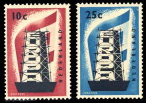 Netherlands 1956 Scott #368-369 Mint Never Hinged