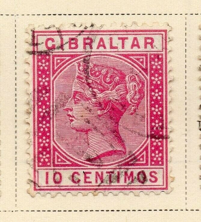 Gibraltar 1889 Early Issue Fine Used 10c. 326908