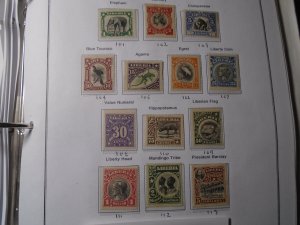 Liberia  #  101-13  MH