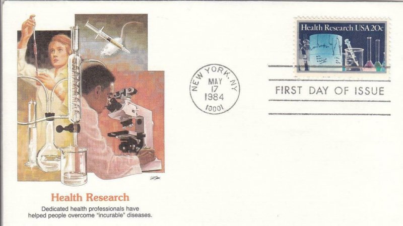 1984, Health Research, Fleetwood, Unaddressed, FDC (D8820)