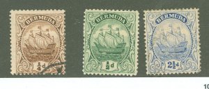 Bermuda #41a/43-44 Unused Multiple
