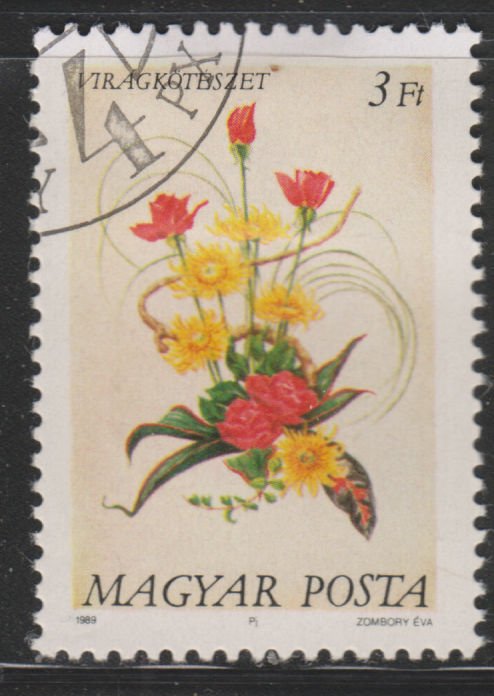 Hungary 3174 Flower Arrangement 1989