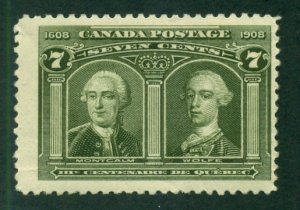 Canada 1908 #100 MVLH SCV (2018) = $160.00