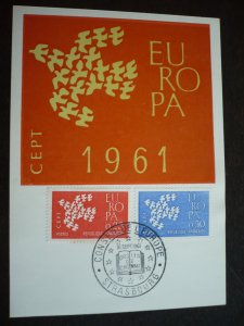 Europa 1961 - France - Set - First Day Cover