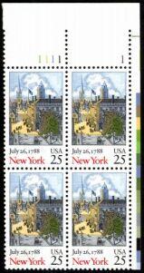 US Stamp #2346 MNH Constitution Ratification - New York -...