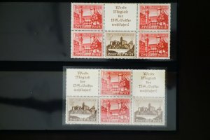 Germany Mint Tete-Beche Pairs Blocks Stamp Lot