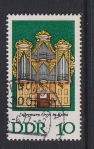 German Democratic Republic DDR #1707  used 1976 Silbermann organs  10pf